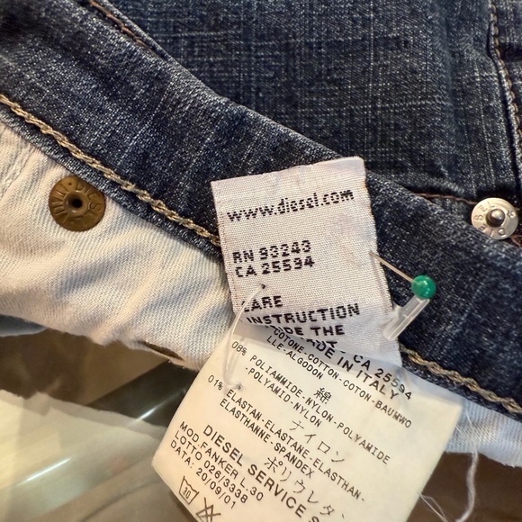 Vintage  2001 Diesel Industry Blue Bootcut Jeans Women's Size 29 Italy - Picture 13 of 15